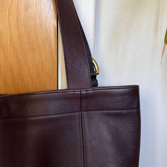 Vintage coach extra large Brown Leather Tote Bag - Picture 3 of 8